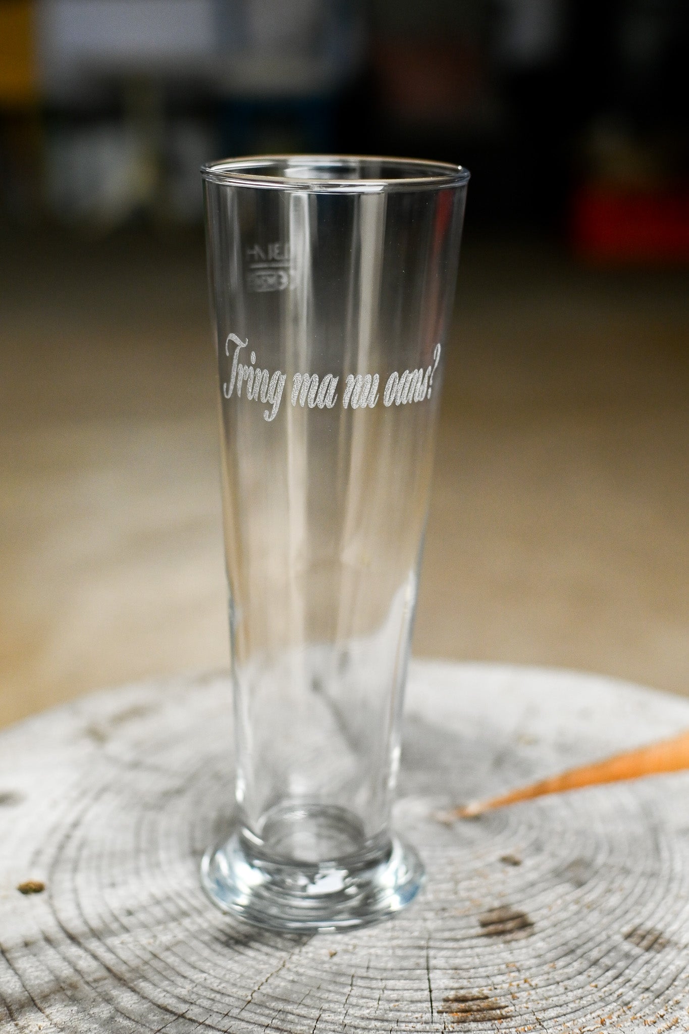 Bierglas "Tring ma nu oans?"