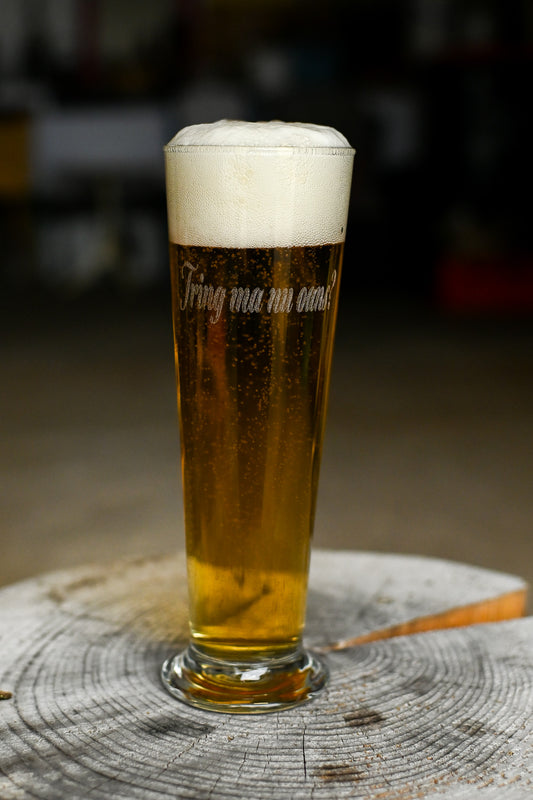 Bierglas "Tring ma nu oans?"