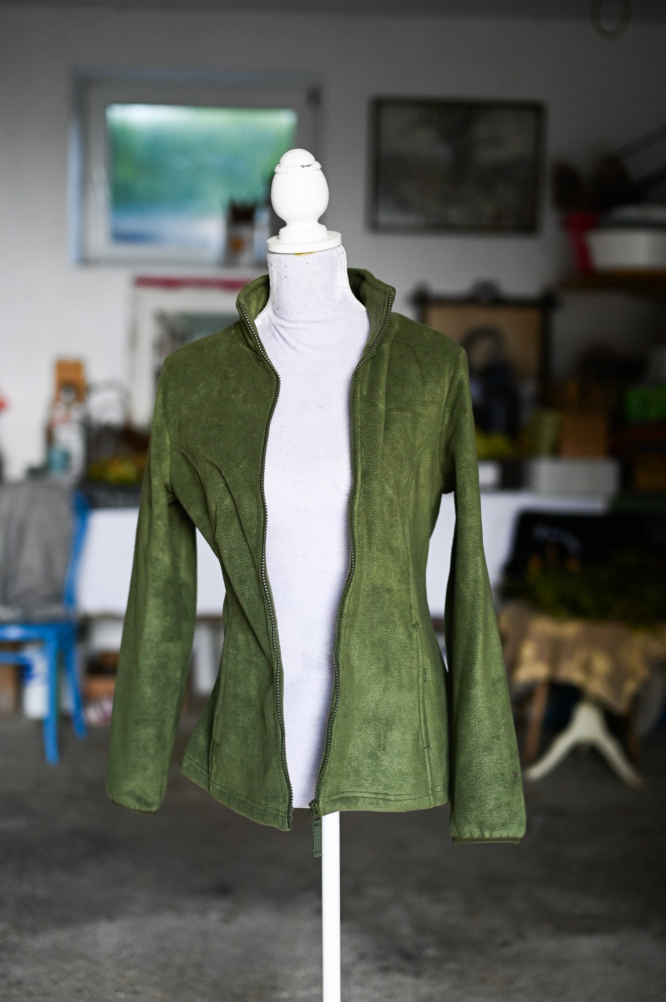Fleece-Weste Damen mit Kapuze - Drahthaar Vizsla