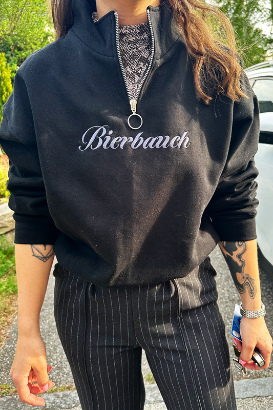 Zippsweater Cropped - Bierbauch